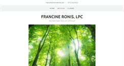 Desktop Screenshot of francineronis.com