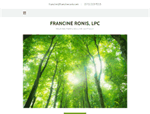 Tablet Screenshot of francineronis.com